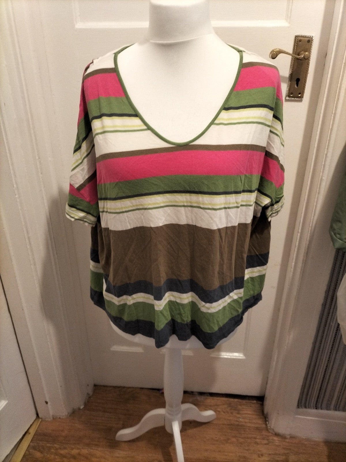 Ladies Great Plains Size XS Multicoloured Short Sleeved Oversized Tshirt