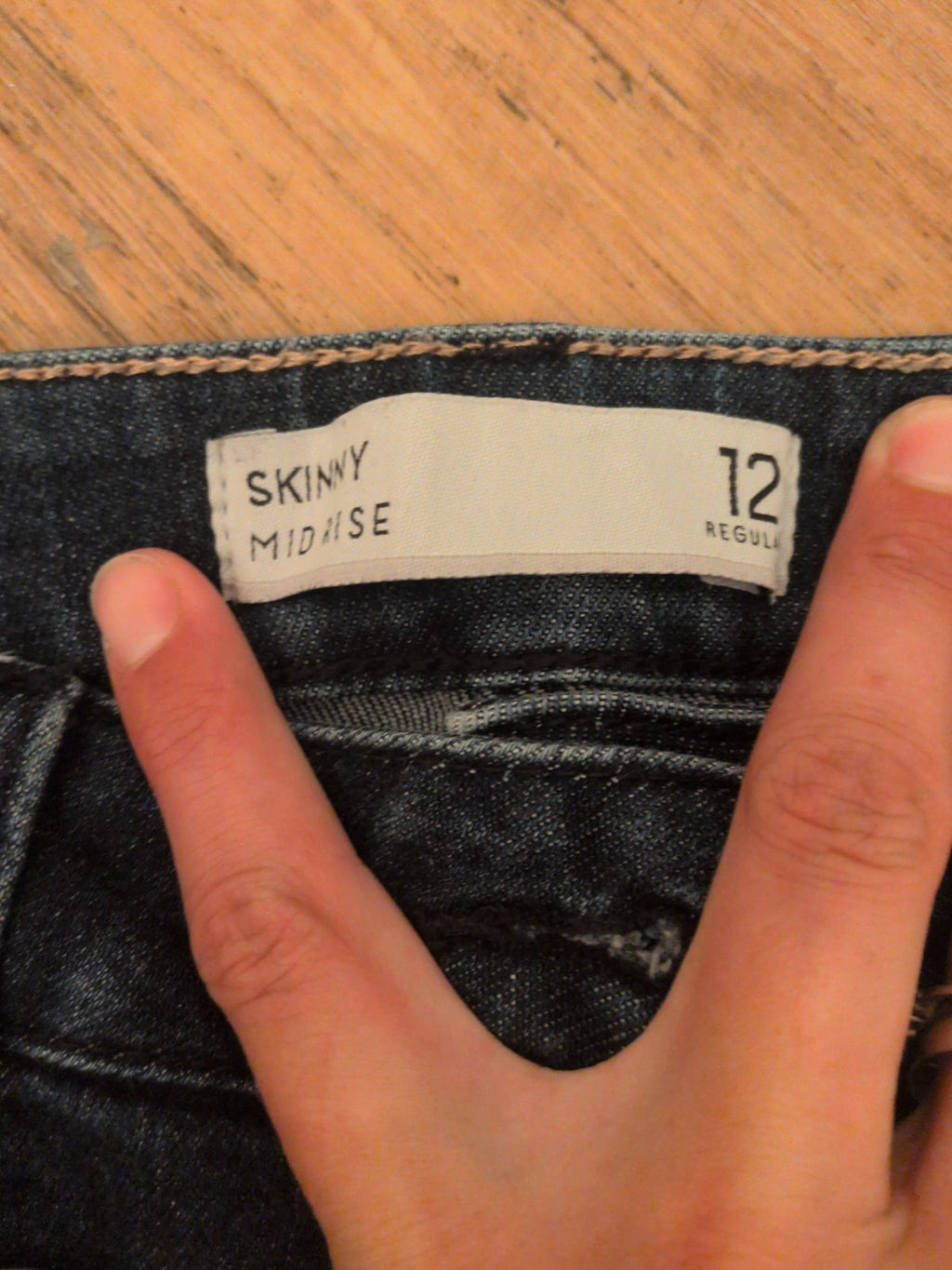 Ladies Next Size 12 Mid Rise Skinny Jeans