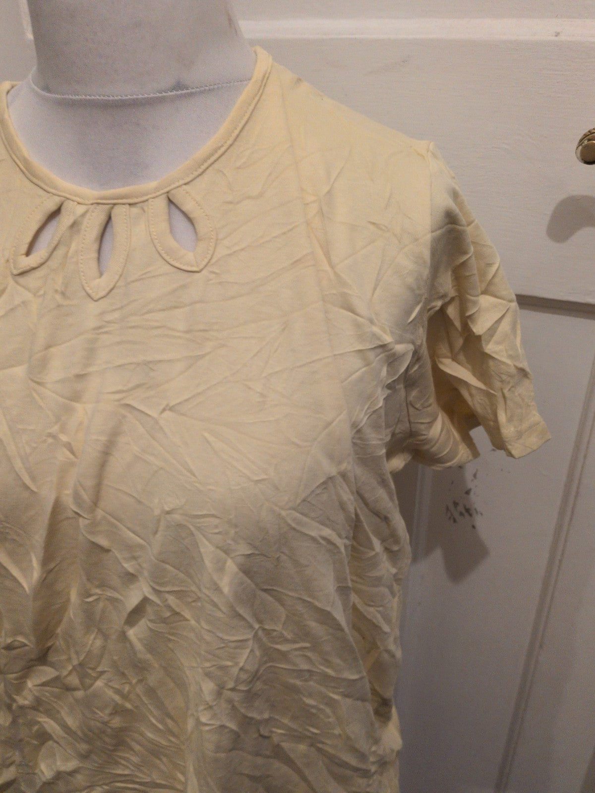 Isle XL Pale Yellow Short Sleeve T-shirt