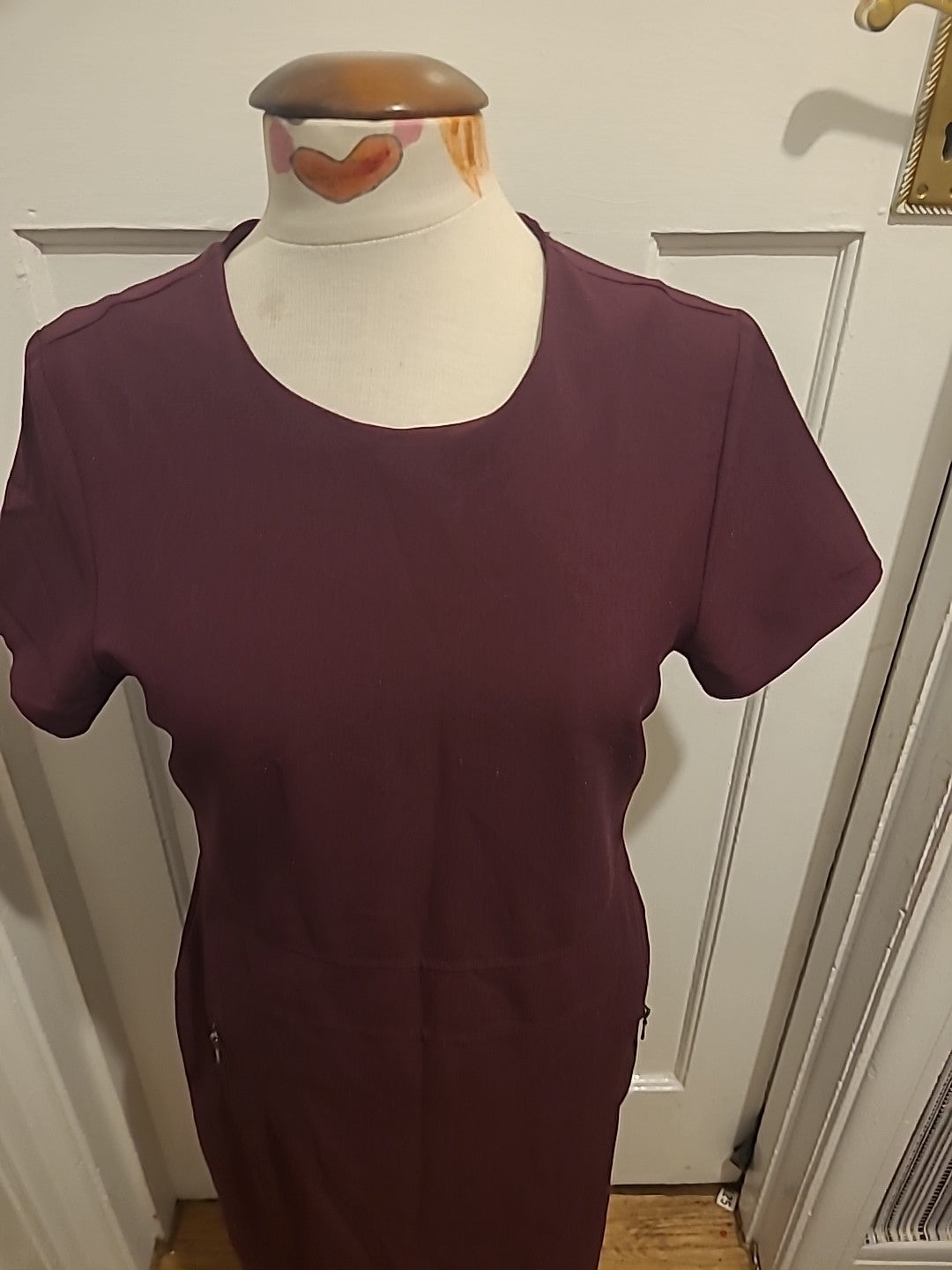 Ladies Next Tailoring Size 12 Deep Purple Short Sleeve Dress