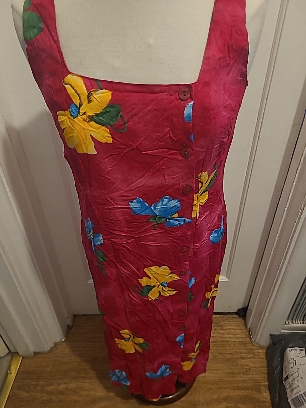 Ladies Seconds Size Small Multicoloured Floral Pencil Dress
