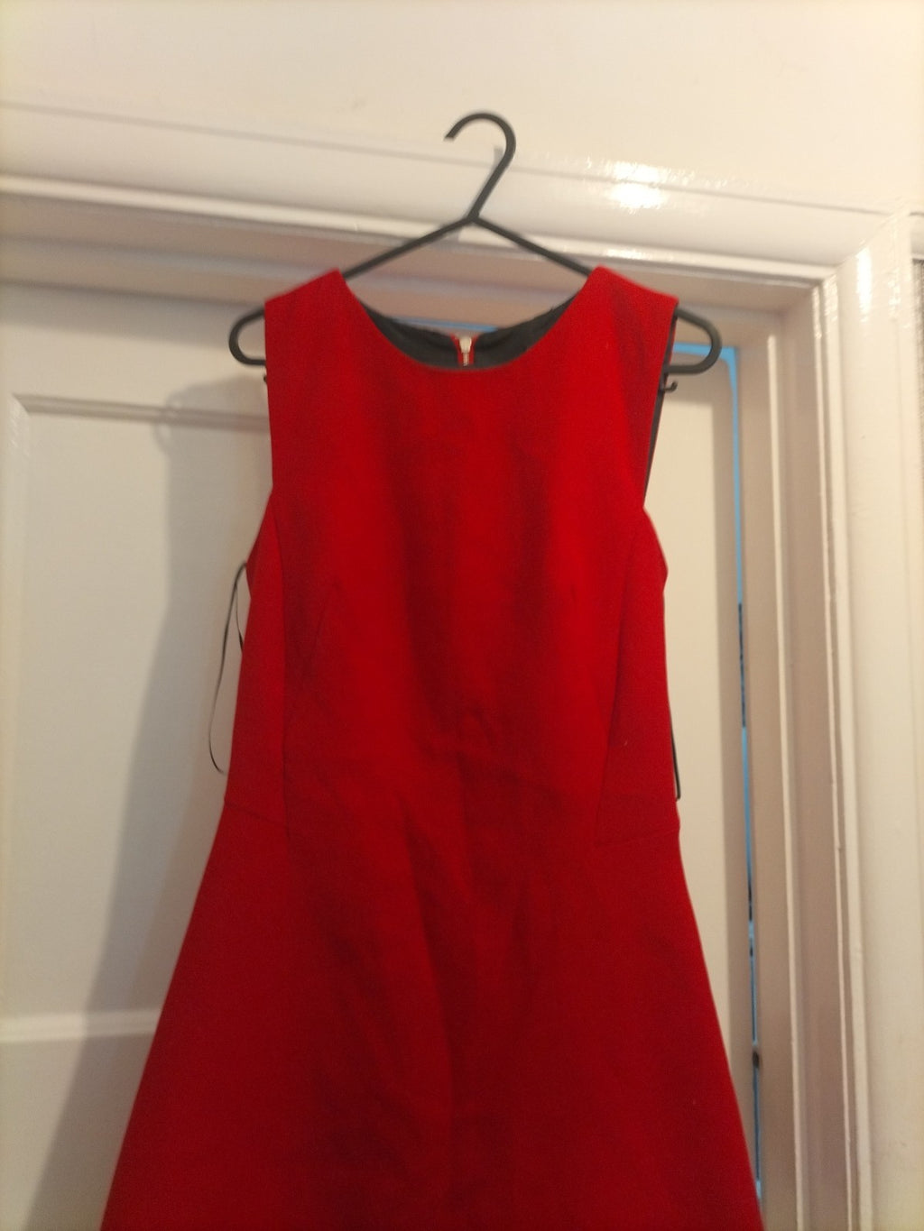 Ladies Zara Size XS Red Lined Sleeveless Dress