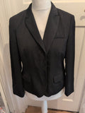 Ladies Next Size 16 Petite Black Pinstripe Blazer
