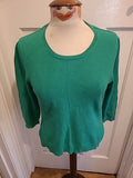 Ladies Marks And Spencer Size 10 Bright Green Pullover Jumper