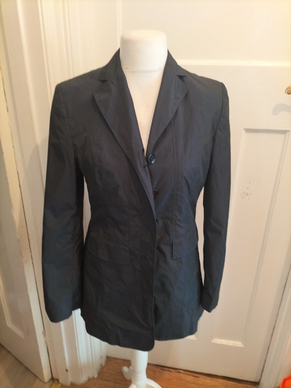 S.Milton 40 Black Buttoned Jacket
