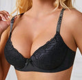 Brand new ladies TorbayClothingCo black floral lace detailed strap bra