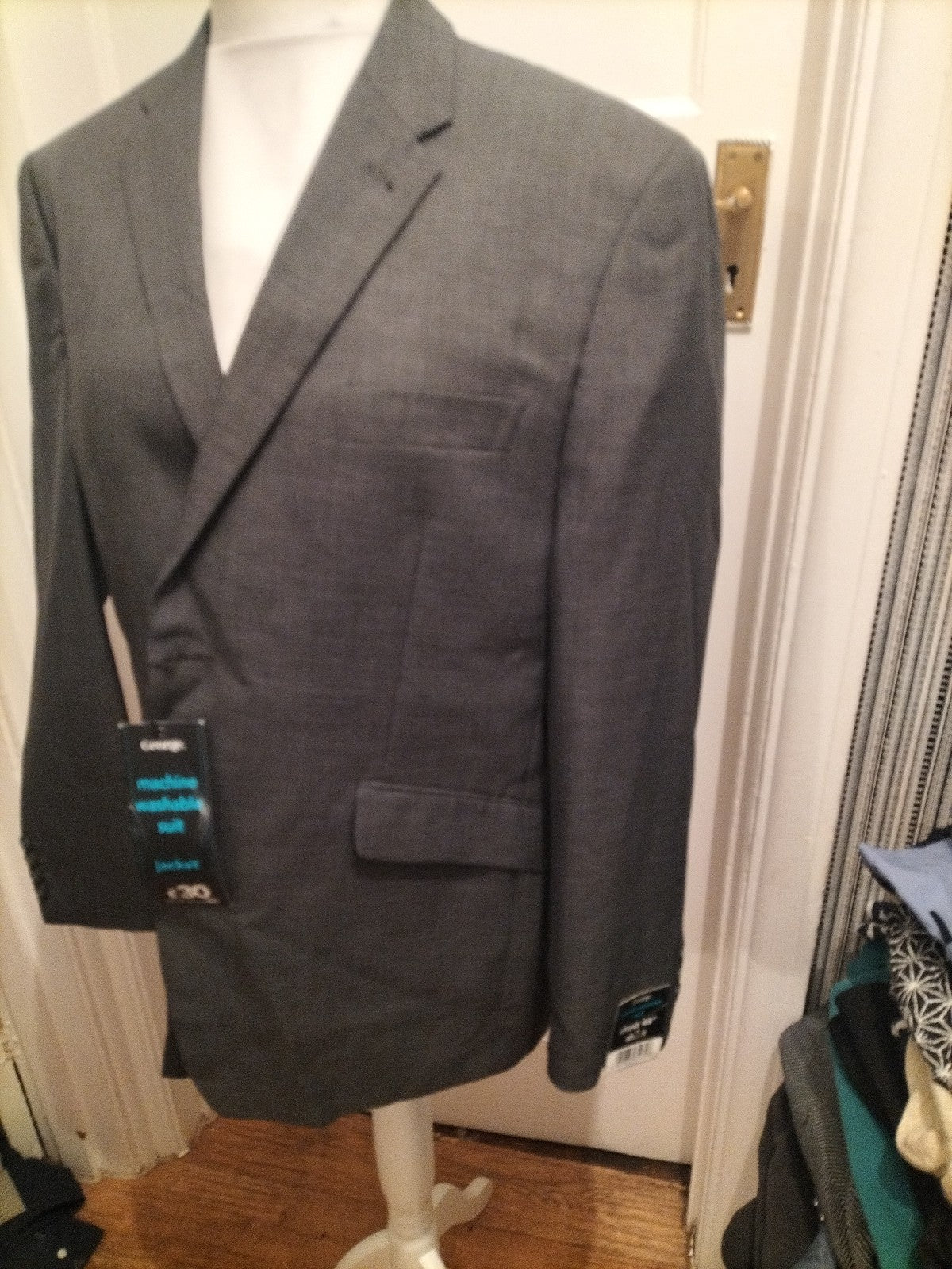 Brand New Mens George Size 44 Short Grey Suit Jacket