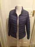 Ladies Etage Size Medium Navy Full Zip Long Sleeved Puffer