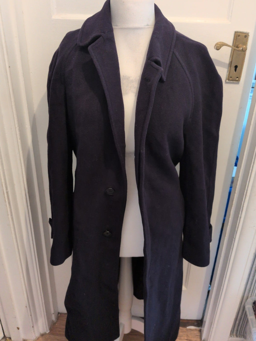 Classe Affaires 48 100% Pure New Wool Long Length Lined Jacket