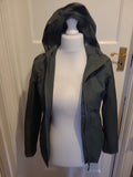 Ladies Mountain Warehouse Size 4 Grey Mesh Lined Zipped Jacket
