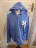 Mens Ks34 Size Large Blue Zip Through Jacket