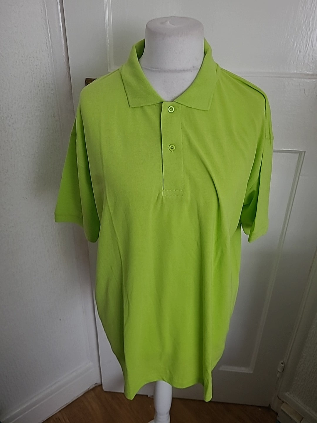 Mens Kedeke Size 3XL Lime Short Sleeved Polo
