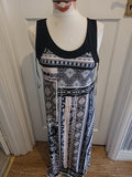 Ladies Wallis Size 12 Multi Coloured Aztec Style Sleeveless Long Dress