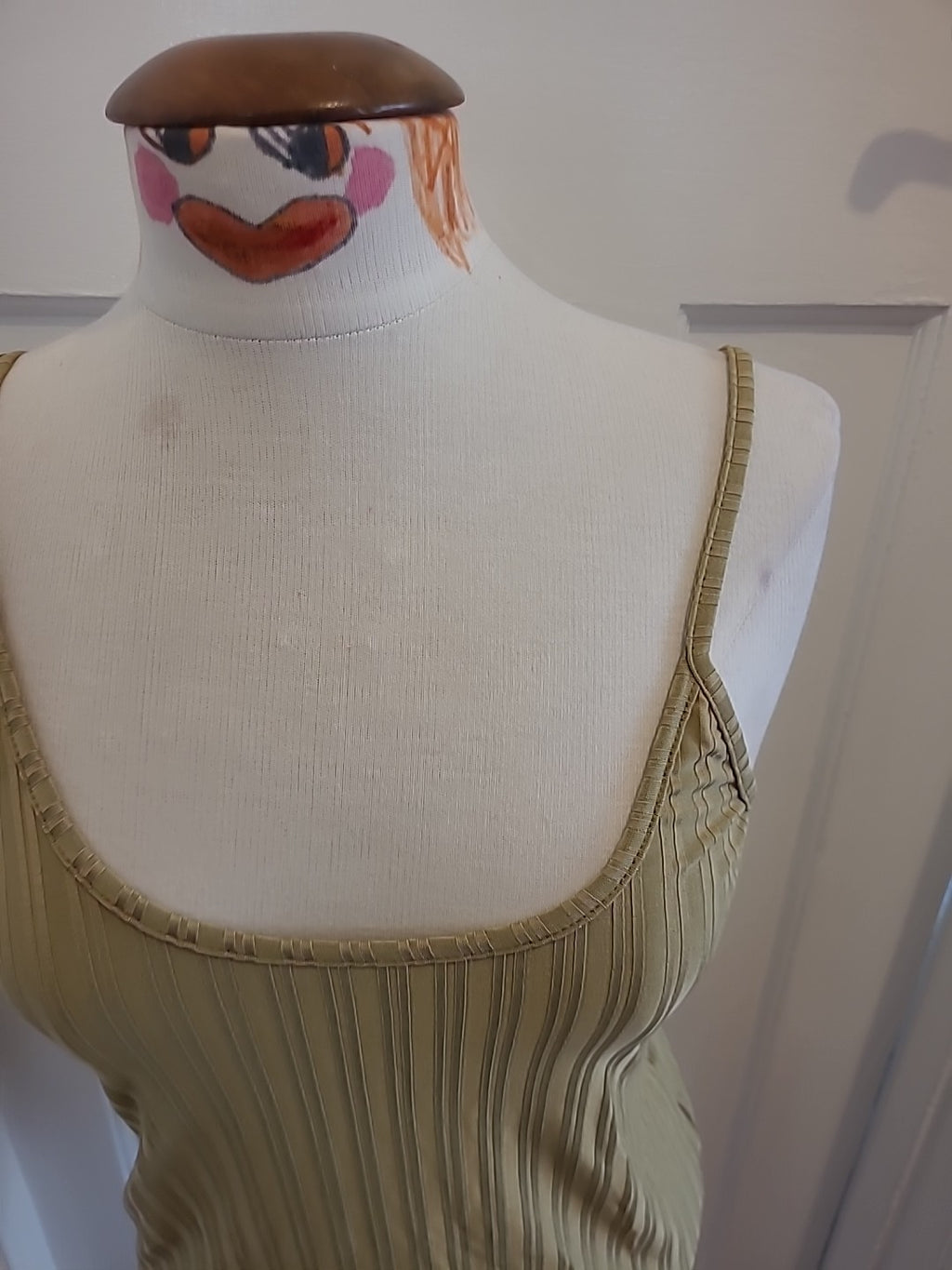 Brand New Boohoo Size 8 Khaki Sleeveless Top
