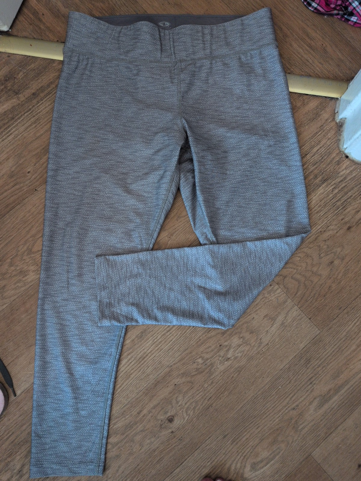 Athletic Works XL 20 Grey Patterned Sports Leggings
