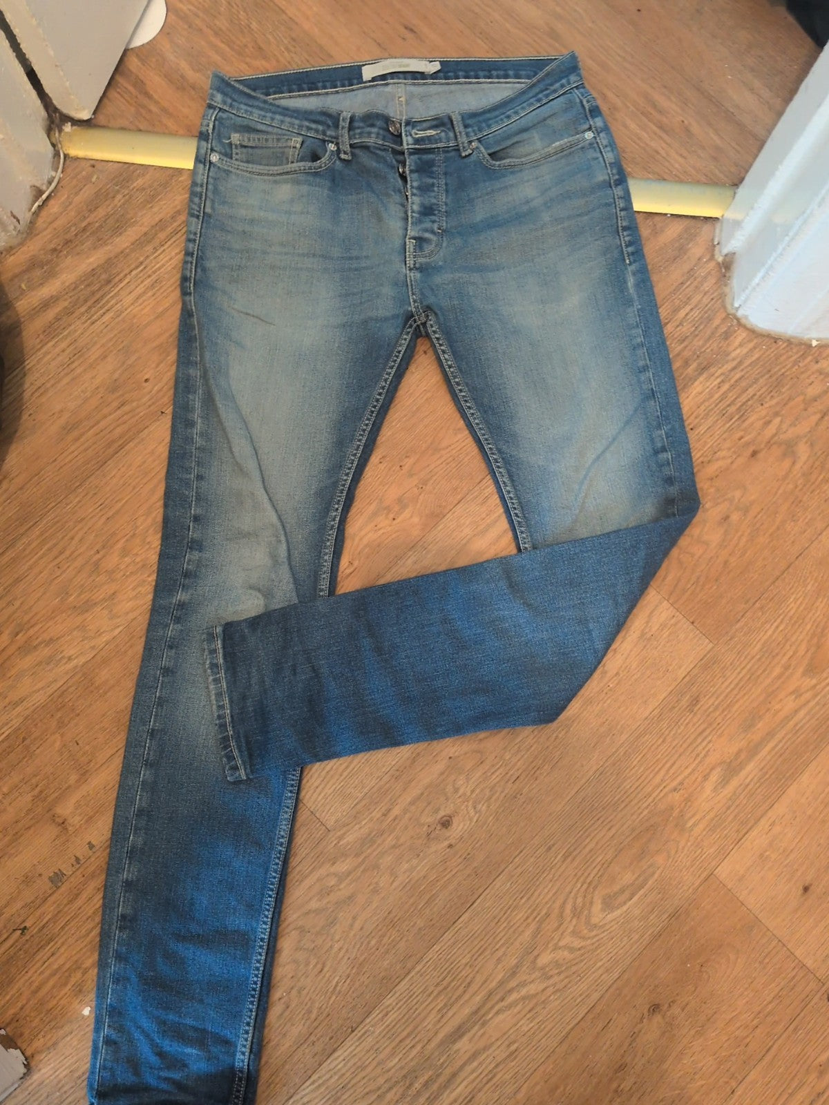 Topman 32L Stretch Skinny Jeans