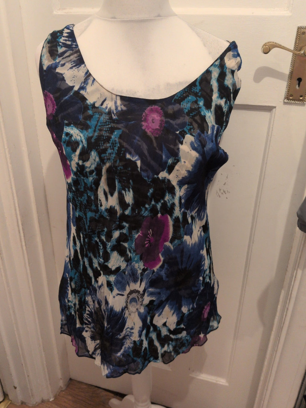 Large Reversible Blouse Sleeveless Multicoloured