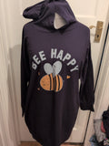New Collection 20 Navy Bee Happy Pullover Hoodie