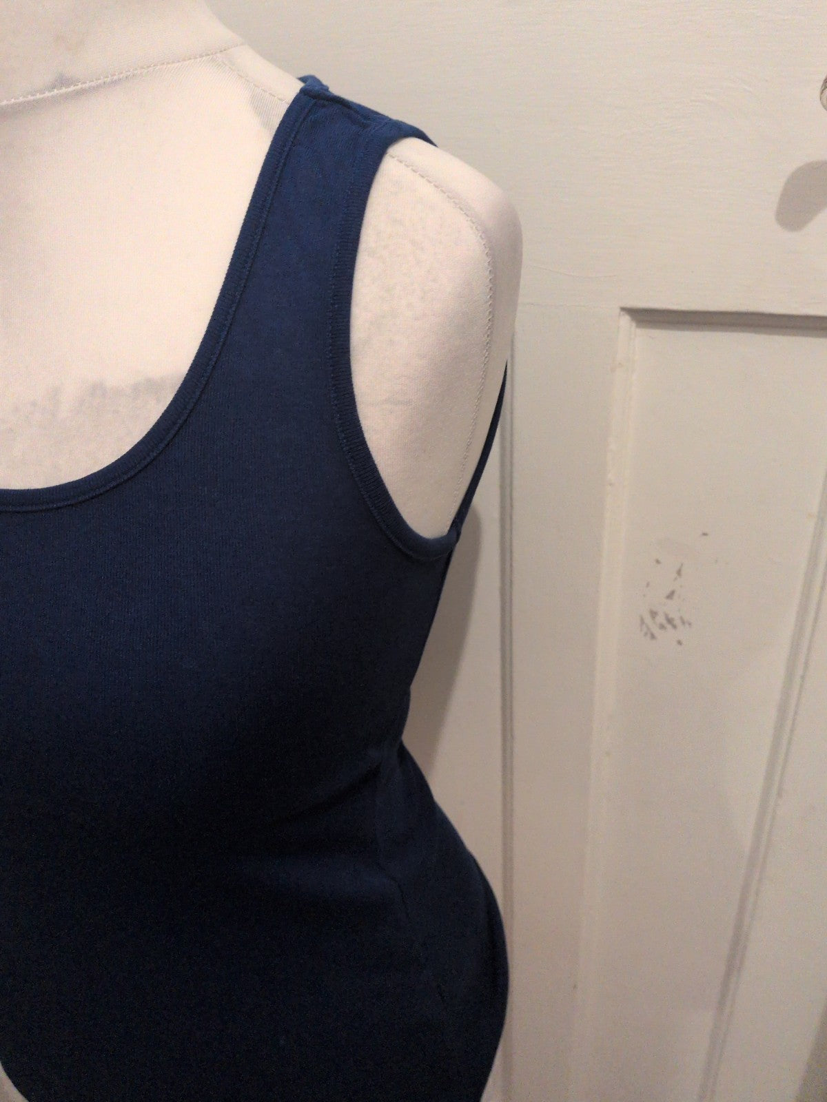 Ladies Marks And Spencer Size 12 Cobalt Blue Sleeveless T-shirt