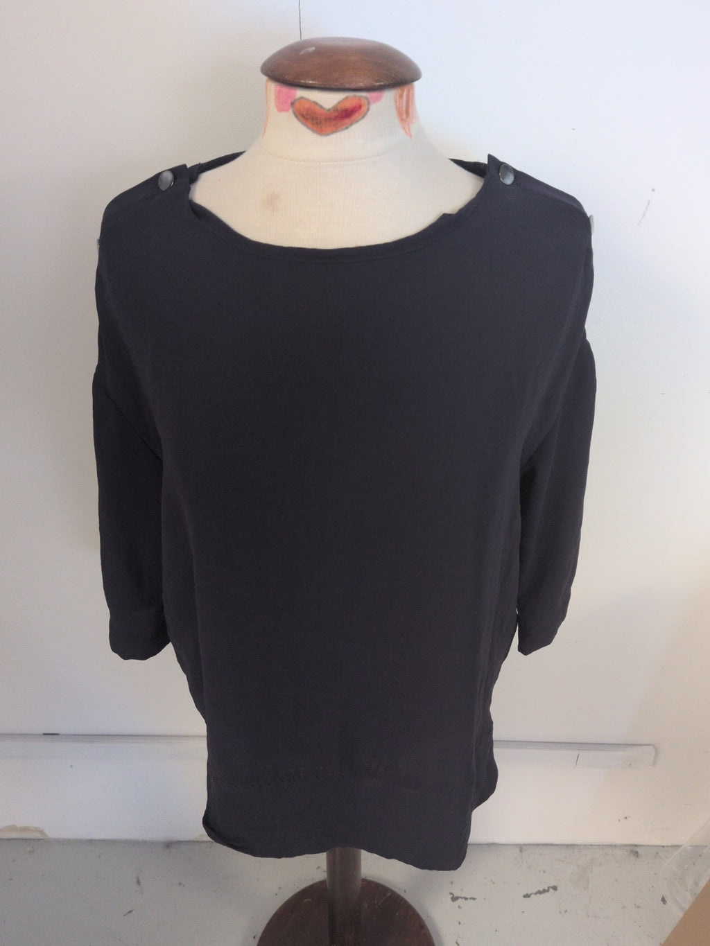 Next 12 Navy Half Sleeve Blouse