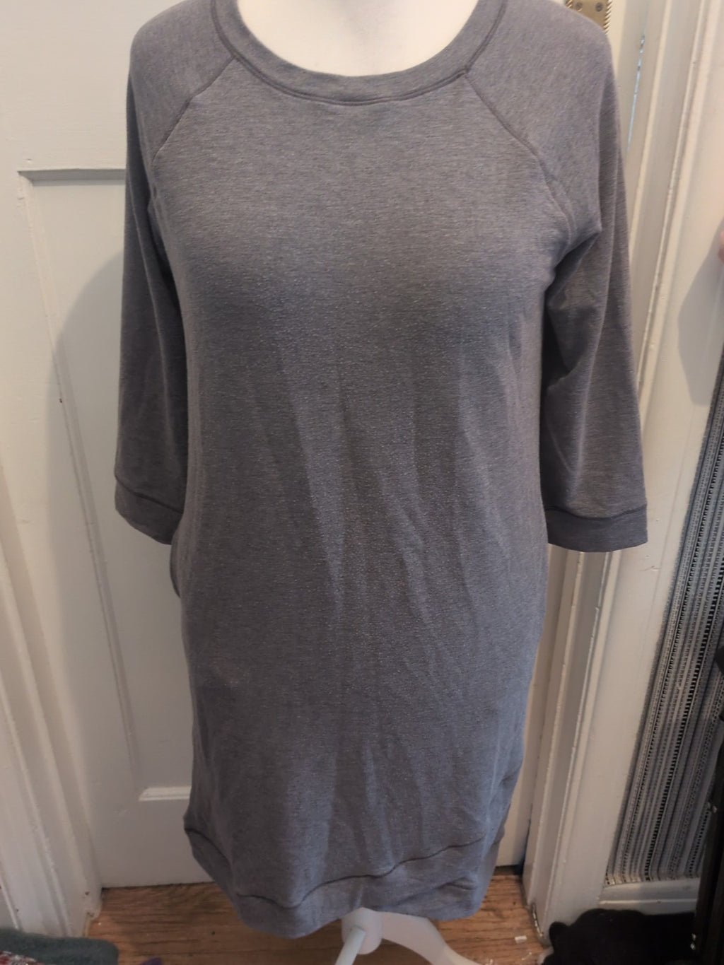 Cuddi Duds Comfort Wear Large Grey Dress