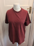 Mens Rocha John Rocha Size L Deep Red Short Sleeve T-shirt