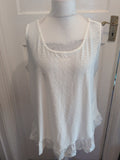 Emery Rose 3XL White Sleeveless Blouse