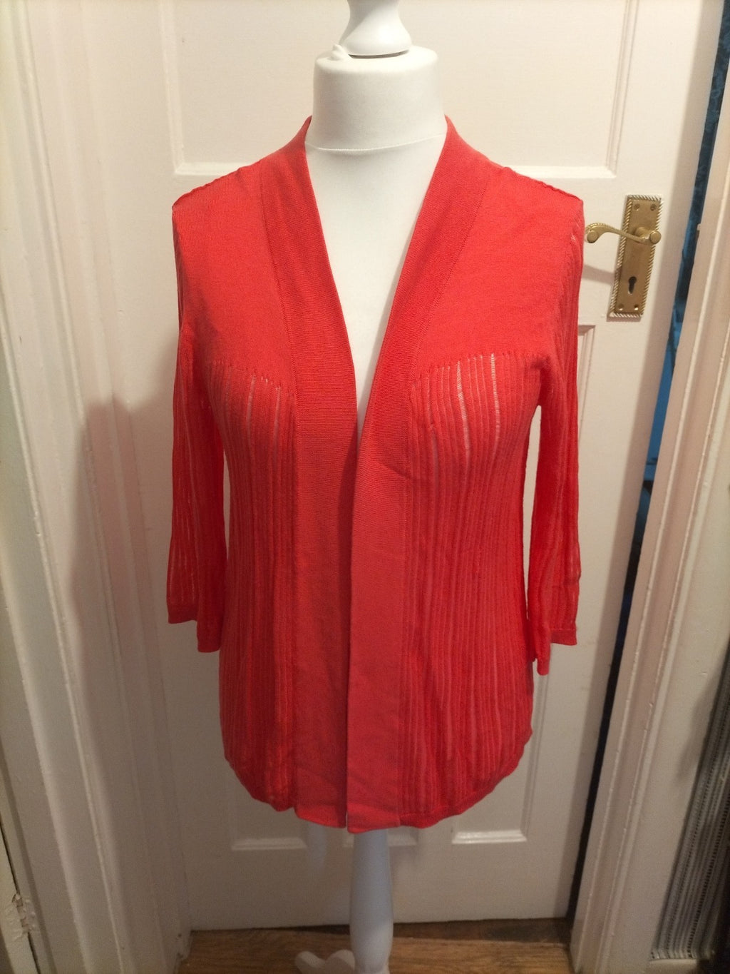 Ladies Bonmarche Size Small Coral Cardigan