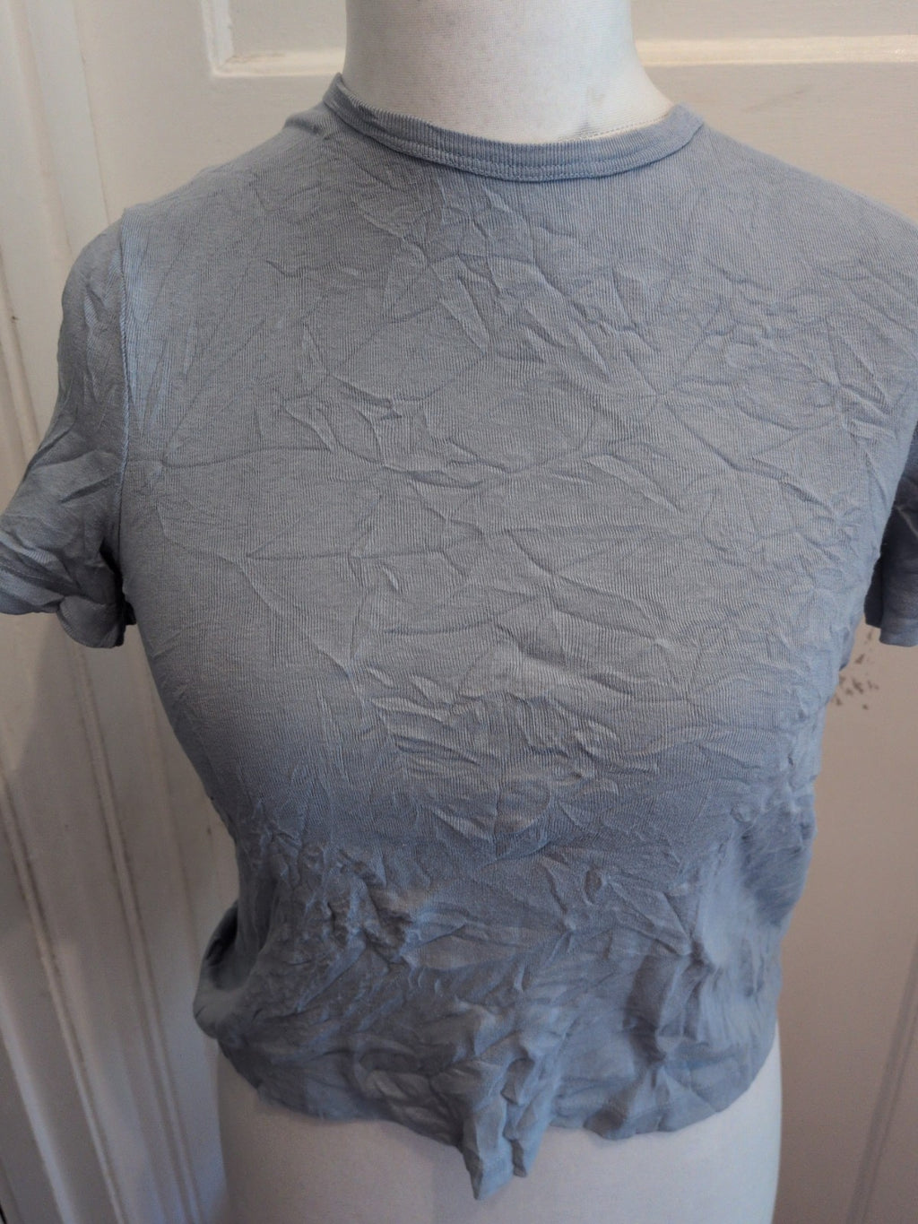 Marks And Spencer 8 Light Blue Short Sleeve T-shirt