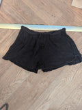 Primark Small Black Elasticated Shorts With Drawstring