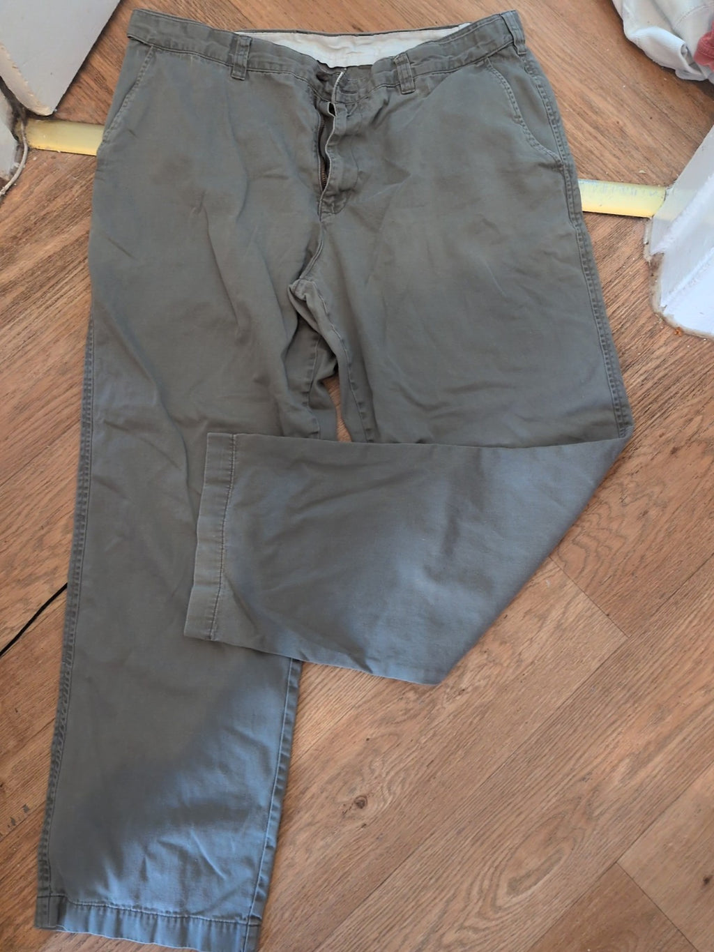 Headland Casuals 38R Grey Trousers Chino