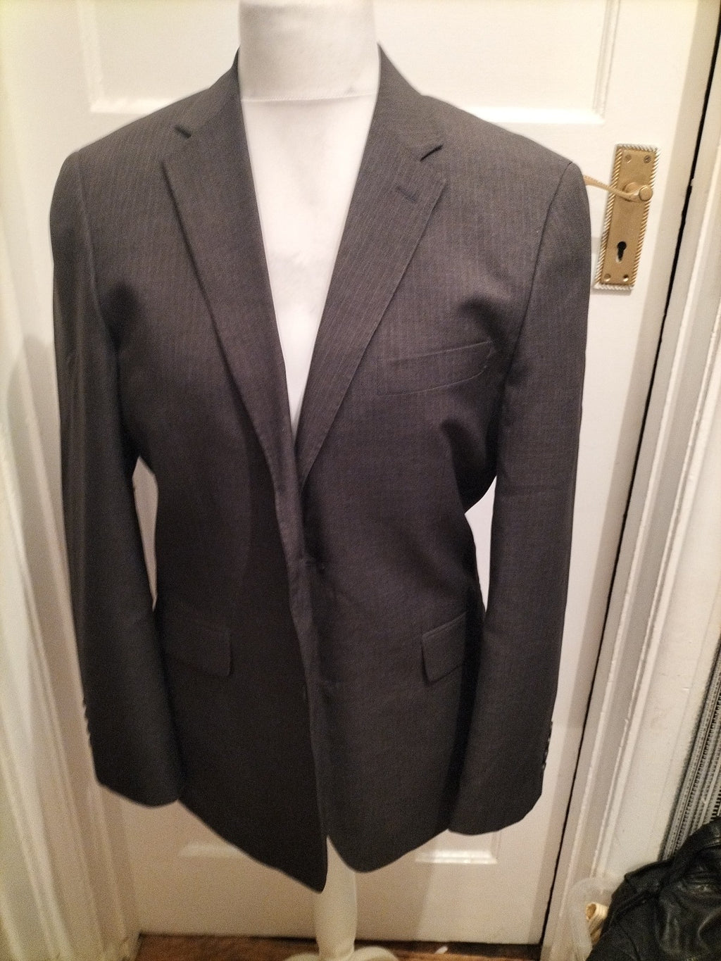 Mens Taylor&Wright Size 38" Dark Grey Padded Lined Suit Jacket