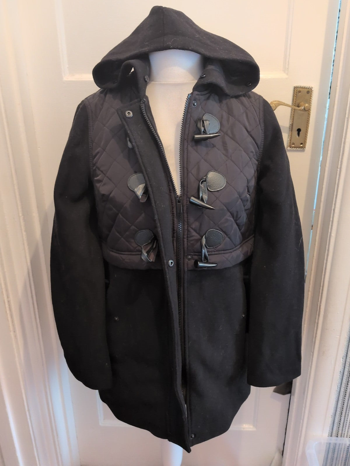 Ladies M&S Collection Size 10 Black Lined Jacket