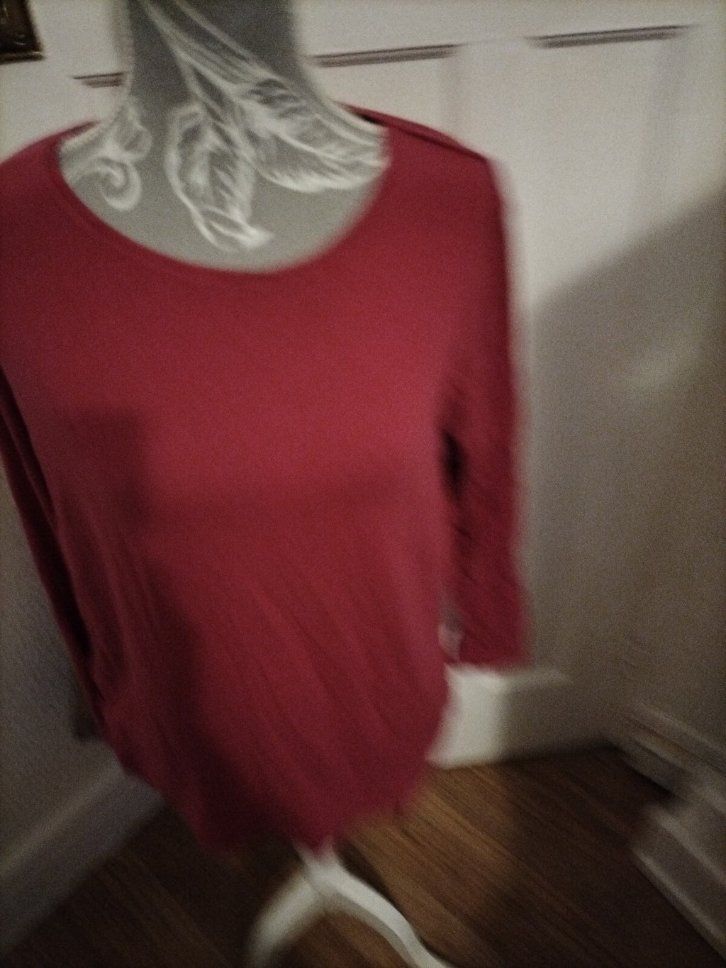 Ladies Primark XL Crew Neck Pink Long Sleeve Top