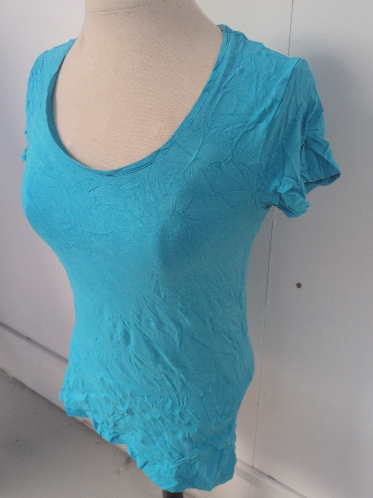 Ladies Primark Size 12 Blue My Stretch Tee Short Sleeve