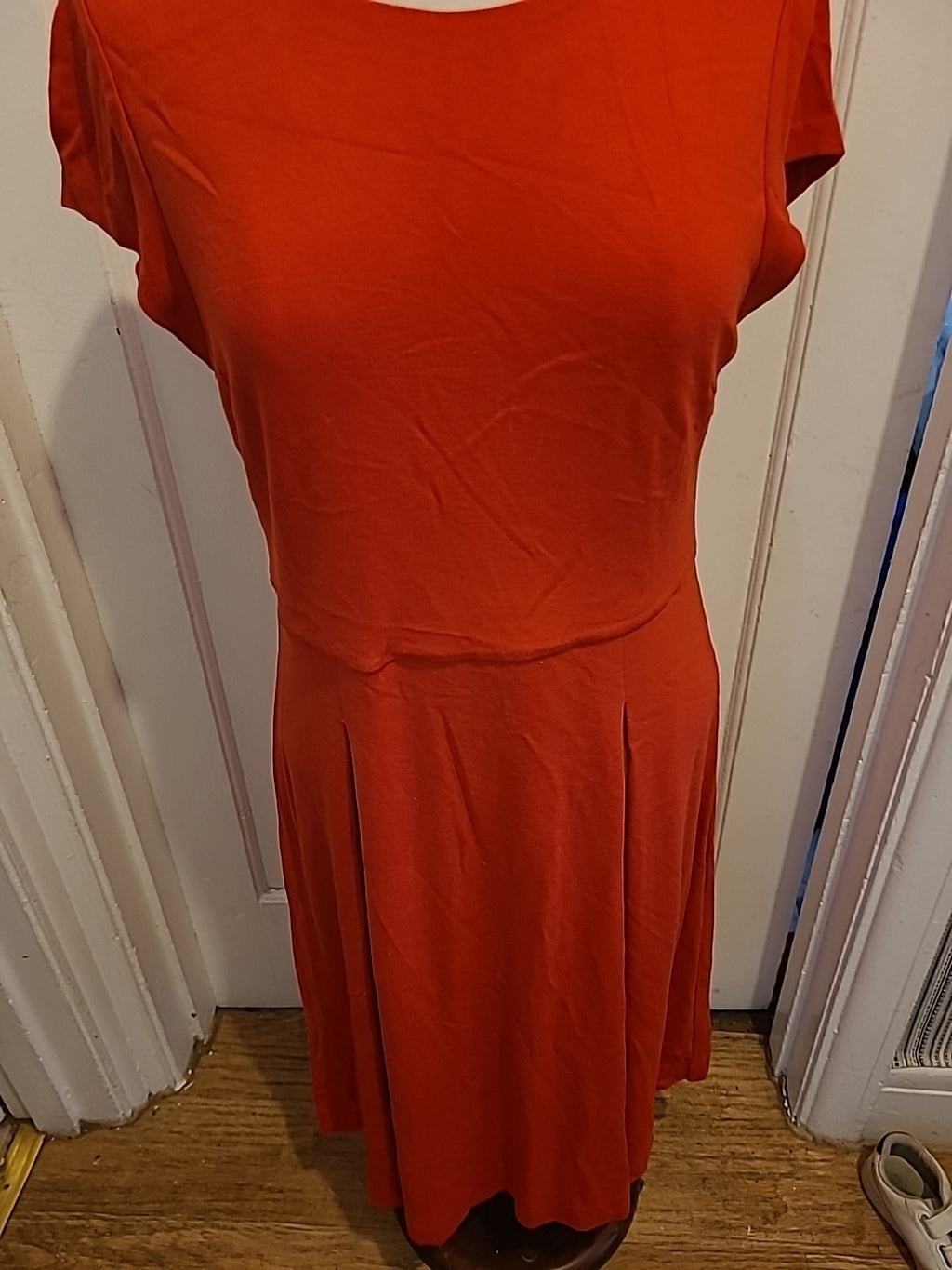 Ladies Red Dress Size 14 BODEN Short Sleeve
