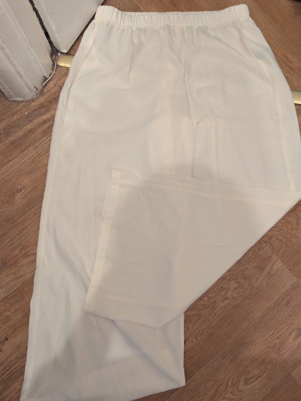 Shein 3XL Cream Wide Leg Elasticated Trousers