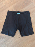 Primark 12-14 Medium Black Biker Shorts Small Hole On Rear