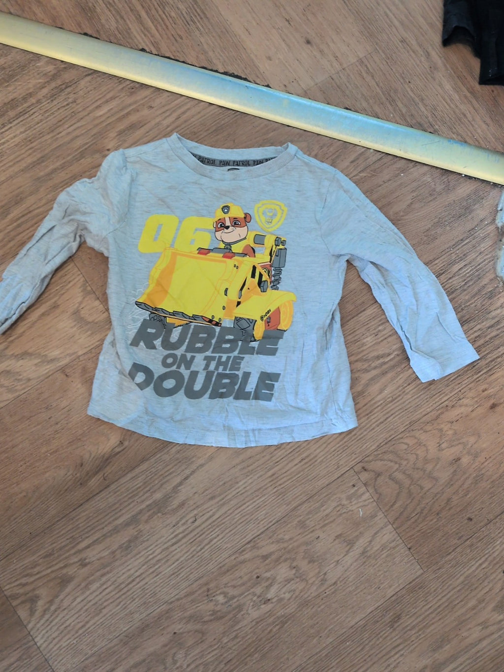 Paw Patrol 2-3 Years Rubble Pyjama Top