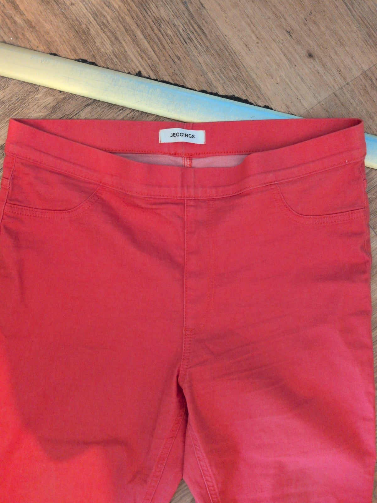 Ladies Marks And Spencer Size 16 Short Sunset Orange Jegging