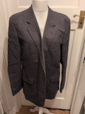 Male Large Grey Pinstripe Suit Jacket