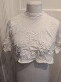 Topshop 12 White Short Sleeve T-shirt