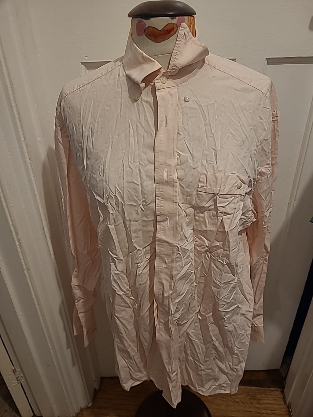 Mens Jaeger Size 16" Pink Long Sleeve Shirt