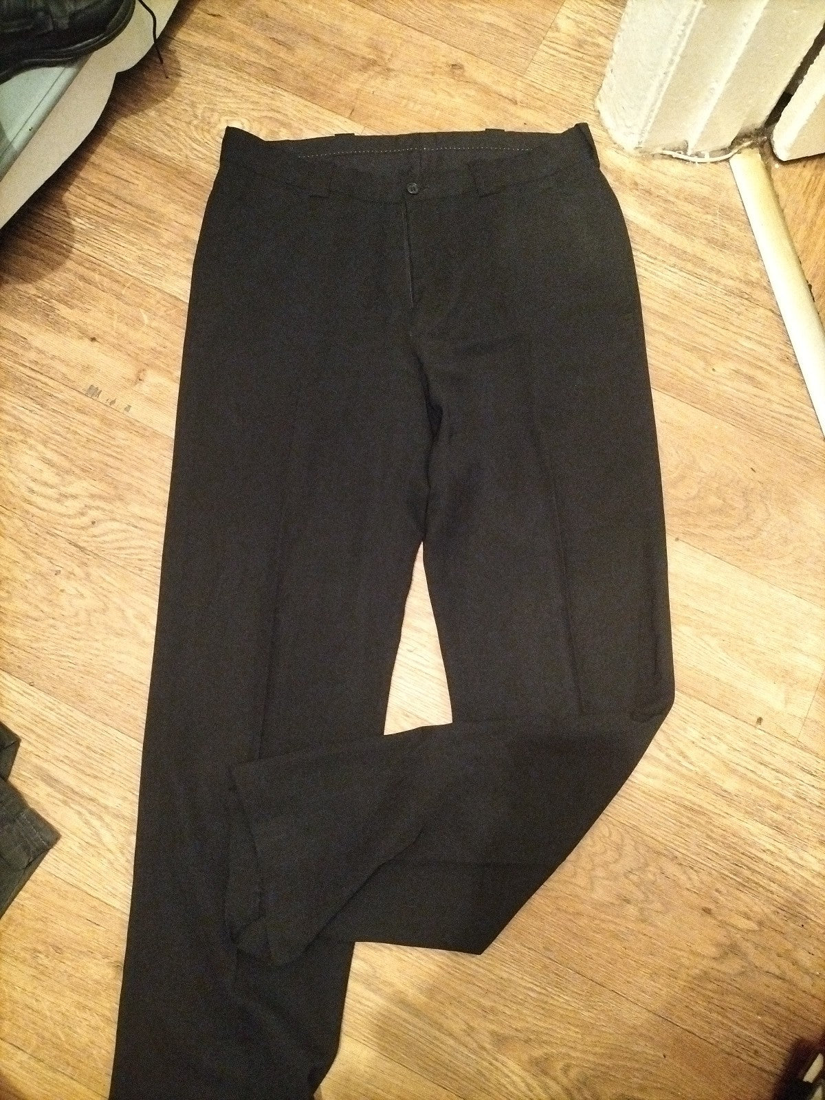 Mens Pegasus Size 42" Black Trousers
