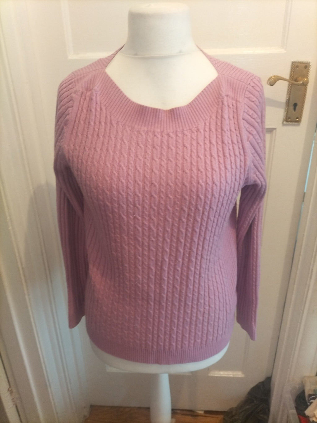 M&Co 14 Pink Ribbed Jumper Pullover