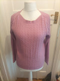 M&Co 14 Pink Ribbed Jumper Pullover
