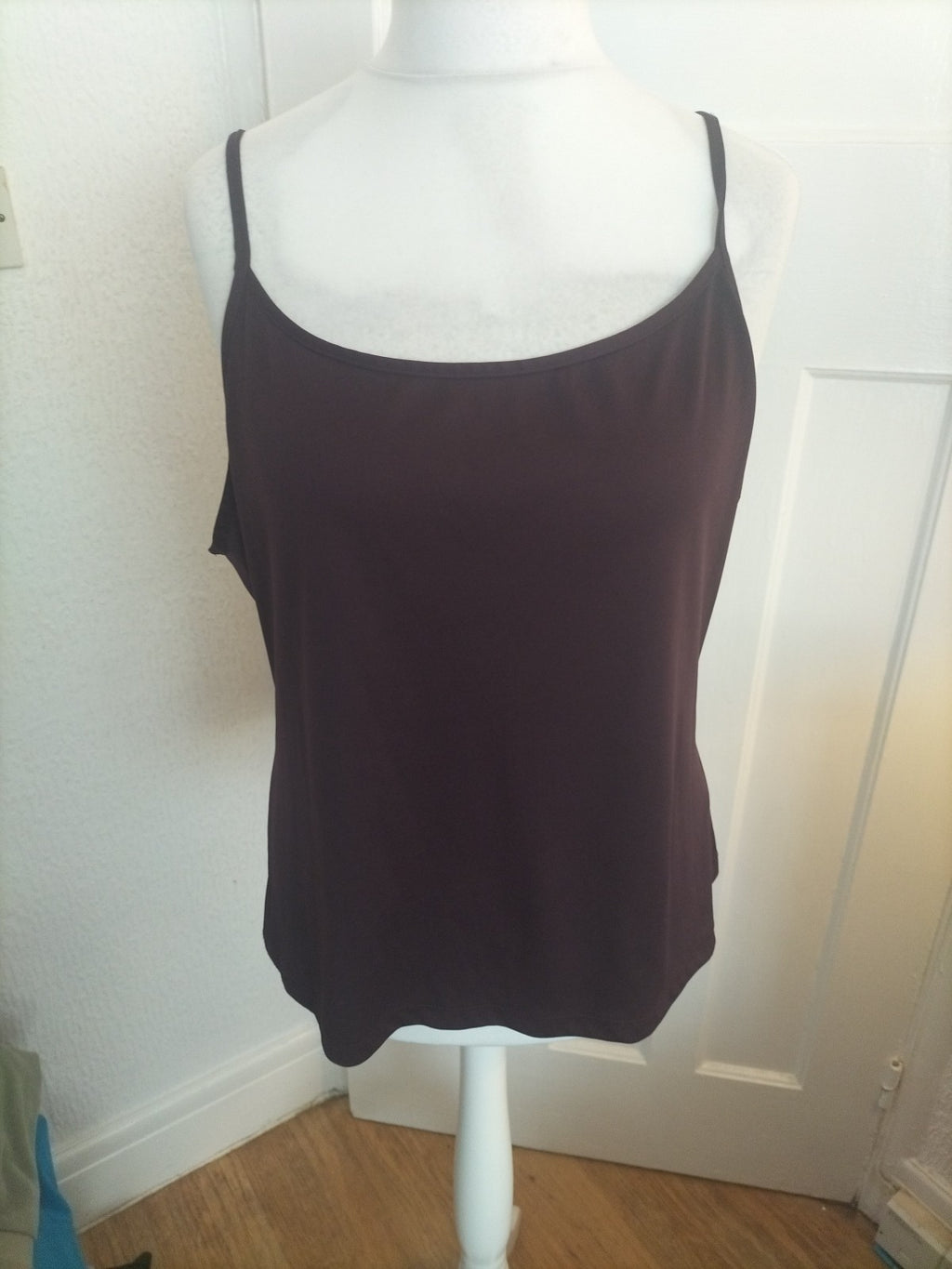 Ladies George Size 22 Dark Purple Lilac Sleeveless Blouse