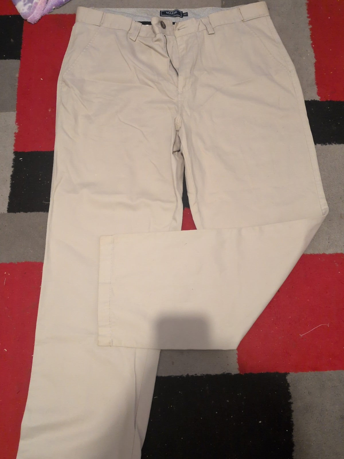 Maine New England 38R Light Putty Trousers