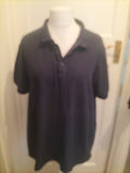 Mens Easy Size XXL Navy Short Sleeved Polo