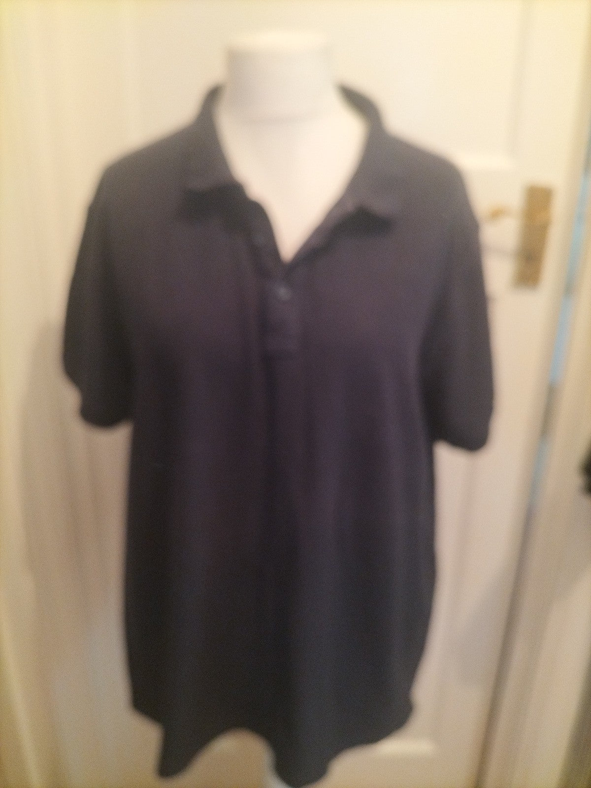Mens Easy Size XXL Navy Short Sleeved Polo